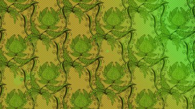 Düz Çiçek Elementleri Tasarımı. Renkli Bahar Teması eskiz kalıbı. Eskiz klasiği. Raster Şirin kumaş deseni.