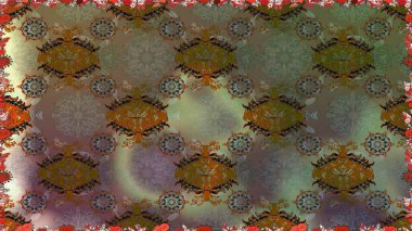 Sabıka fotoğraflarında, bebek kıyafetlerinde, duvar kâğıtlarında, paket kutularında falan kullanılabilir. Raster. Zarif, parlak ve pürüzsüz kahverengi çiçek deseni tasarımı.