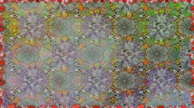 Hediye ambalaj kağıdı, tebrik kartları, posterler ve pankart tasarımı. Gri renkli çiçekler. Raster düz çiçekleri pürüzsüz desen.