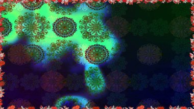 Raster illüstrasyonu. Çiçeksiz desenli arka plan, darbeler, sıçramalar, yaz çiçekleri. Gri renkli çiçekler.