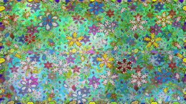 Soyut zarafet, çiçekli arkaplan deseni. Raster Güzel kumaş deseni.