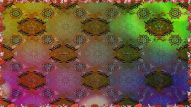 Kahverengi renkli çiçeklerle kusursuz çiçek deseni. Suluboya tarzında kahverengi renkte çiçekler.