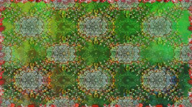 Suluboya etkisi. Organik elementler. Botanik kusursuz desen. Raster deseni.