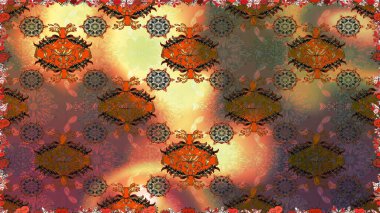 Raster resim. Sorunsuz. Sevimli çiçek desenli küçük çiçek.