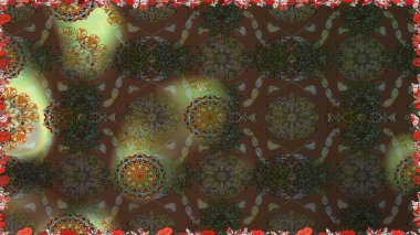 Ultraviyole kumaş deseni. Raster illüstrasyonu. Organik motif arka planı. Kusursuz desen.