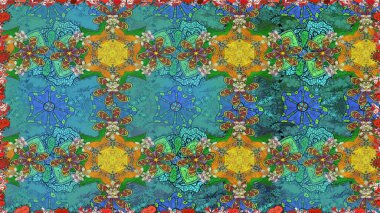 Raster dikişsiz çiçek deseni. Vadinin mavi renkli çiçekleri.