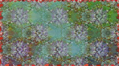 El çizimi Raster çizimi. Duvar kağıdı, web sitesi arka planı, ambalaj kağıdı, davetiye, broşür, afiş veya web sitesi için kusursuz çiçek deseni kullanılabilir. Karalama elementleri.