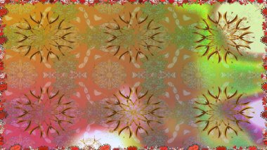 Manzaralı çiçek deseni. Üst manzara, yumuşak kahverengi renk. Sevgililer günü ve tebrik kartı konsepti için şık bir davetiye. Çiçek kompozisyonu, el boyası, hassas şablon..