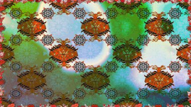 Çiçekler, dallar, bitkiler ve çiçekler. Güzel kumaş deseni. El çizimi. Raster illüstrasyonu.