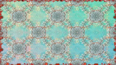 Raster illüstrasyonu. Kumaş, tekstil, duvar kağıdı baskısı için. Raster. Kusursuz bir geçmişi var. Eski usul. Tomurcukları çiçekli sevimli çiçek deseni..