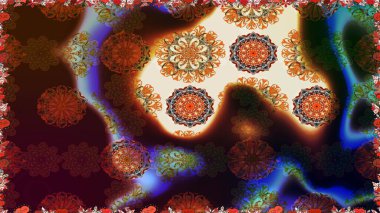 Kusursuz Vintage Çiçek Deseni. Raster Kalça dokusu deseni.