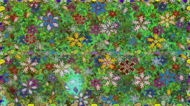 Güzel çiçek desenli küçük çiçek. Çiçekler, suluboya ile sorunsuz çiçek desenli. Raster desen.