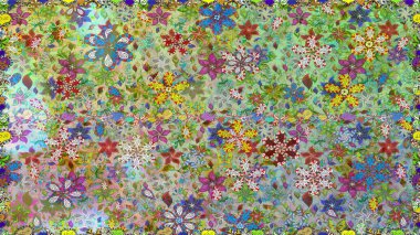 Soyut zarafet, çiçekli arkaplan deseni. Raster Güzel kumaş deseni.