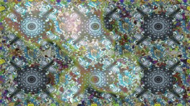 Vadinin çiçekleri tarafsız renklerde. Raster dikişsiz çiçek deseni.