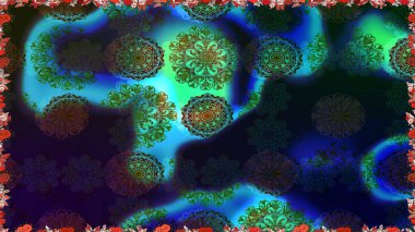 Raster Yumuşak kumaş deseni. Çiçek mavisi, pürüzsüz desen. Klasik taslak çizimi. Raster çiçek izi..