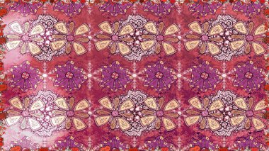 Doğal kozmetik ürünleri, parfüm, çiçekçi dükkanı için bahar ihalesi tasarımı. Pembe lale çiçekli, pürüzsüz bir desen. Karşılama ya da düğün geçmişi olarak kullanılabilir. Paket kağıdı için en iyisi..