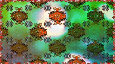 Moda baskıları için zarif bir şablon. Parlak renkli çiçekleri ve yeşil renkli yaprakları olan kusursuz çiçek desenleri. Halk tarzı. Modern çiçek arkaplanı.