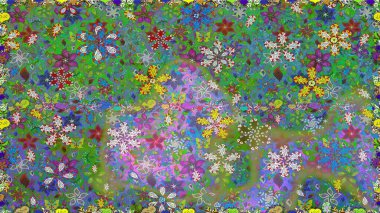 Raster illüstrasyonu. Egzotik çiçekler, botanik, yeşil renklerdeki parlak klasik doğa. Klasik tropikal doğal elementlerin suluboya seti.