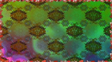 Zarif, parlak ve kusursuz yeşil çiçek desenli tasarım. Sabıka baskıları, bebek kıyafetleri, duvar kâğıtları, paket kutuları vb..