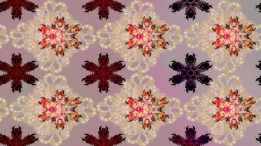 Farklı kar tanesi koleksiyonu rasterleri, bej renklerde kış elementleri. Raster Noel soyut renkli arkaplan ve tatlı kar tanesi.