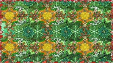 Paisley el çizimi elementler. Ev dekoru. Fantezi çiçekli kusursuz desen, doğal duvar kağıdı, çiçek desenli kıvrım çizimi..