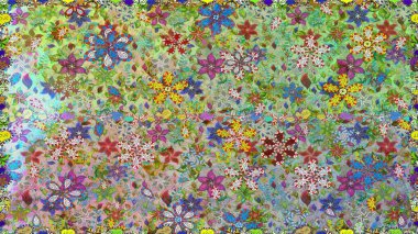 Çiçekli, suluboya desenli kusursuz çiçek deseni. Küçük çiçekte güzel bir çiçek deseni var. Raster deseni.