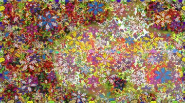 Çiçeksel elementlerle süslenmiş zarif raster dokusu. Küçük çiçekte hoş bir çiçek deseni var. Parlak çiçekli nötr renklerde soyut, pürüzsüz desen.