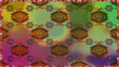 Çiçekli, suluboya desenli kusursuz çiçek deseni. Süslü kumaş deseni. Raster deseni.