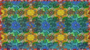 Raster. Güzel suluboya çiçekler, parlak tablolar ilham verici çiçek desenli kusursuz arka plan..