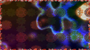 Sevimli çiçek arka plan. Küçük çiçekte dikişsiz desen. Raster illüstrasyon. Güzel kumaş deseni.