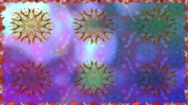 Yumuşak, yaz çiçekli arka plan. Çiçekli karalama şeklinde Raster çiçek deseni. Mor renkte çiçekler.