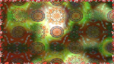 Zarif, parlak ve pürüzsüz kahverengi çiçek desenli tasarım. Raster. Sabıka baskıları, bebek kıyafetleri, duvar kâğıtları, paket kutuları vb..