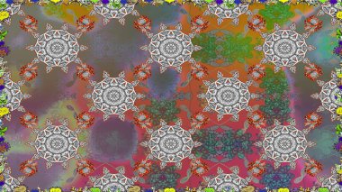 Rustik chic. Küçük kır çiçekleri sorunsuz halk desende. Tekstil, duvar kağıdı, kapakları, yüzey, baskı, hediye paketi, scrapbooking, Dekupaj için çiçek çayır arka plan. Liberty stili millefleurs.