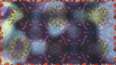 Çiçekli, suluboya desenli kusursuz çiçek deseni. Süslü kumaş deseni. Raster deseni.