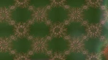Renkli unsurlarla hareketli arka plan görüntüleri. Çiçekler. Eski model. Bayrak tarzı. Video kaydı. Şablon. Döngü. Kusursuz..