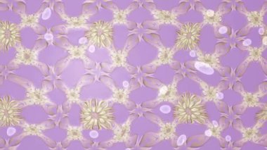 Renkli unsurlarla hareketli arka plan görüntüleri. Çiçekler. Eski model. Bayrak tarzı. Video kaydı. Şablon. Döngü. Kusursuz..