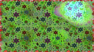 Raster Hip kumaş deseni. Kusursuz Vintage Çiçek Deseni.