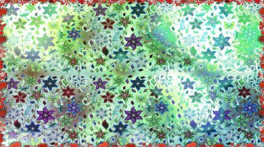 Raster - stok. Tarafsız çiçekli kusursuz desen, suluboya çiçek deseni, sevimli çiçek, duvar kağıdı, kart veya kumaş için fayanslı.