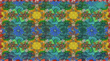 Kusursuz Vintage Çiçek Deseni. Raster Kalça dokusu deseni.