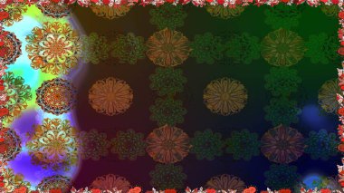 Yumuşak pamuk tasarımı. Yumuşak fayans. Klasik çiçek desenli. Sarma, tekstil ve duvar kâğıdı için kusursuz çiçek arkaplanı. Raster taze dokusu.