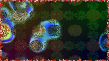 Küçük çiçekteki sevimli çiçek deseni. Gri renkte yaz çiçekleri. Raster illüstrasyonu. Raster deseni.