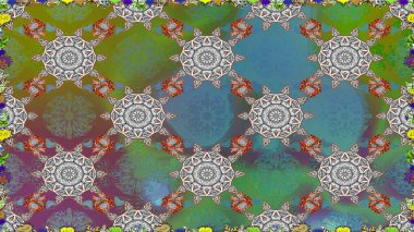 Hediye ambalaj kağıdı, tebrik kartları, posterler ve pankart tasarımı. Gri renkli çiçekler. Raster düz çiçekleri pürüzsüz desen.