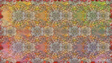 Güzel kumaş deseni. Raster suluboya deseni, narin çiçekler, bej çiçekler, tebrik kartı şablonu..