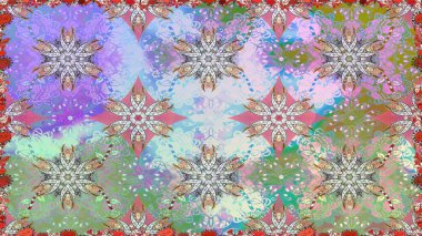 3 boyutlu çiçekler, pürüzsüz. Raster illüstrasyonu. Tarafsız renklerde.