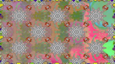 Birçok gri soyut çiçekli tropik, pürüzsüz desen. Varicologray raster kusursuz çizim. Küçük çiçekte sevimli çiçek deseni var..