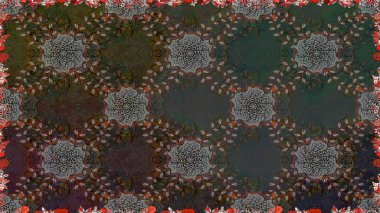 Güzel çiçek deseni. Düz Çiçek Elementleri Tasarımı. Gri renkli çiçekler. Renkli Bahar Teması Kusursuz Arkaplan.