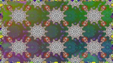 Raster resim. Sorunsuz. Sevimli çiçek desenli küçük çiçek.