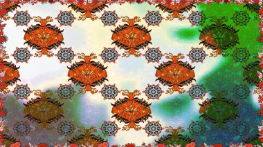 Üst manzara, yumuşak yeşil renk tarzı. Çiçek kompozisyonu, el boyası, hassas şablon. Manzaralı çiçek deseni. Sevgililer günü ve tebrik kartı konsepti için şık bir davet.