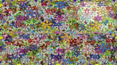 Tarafsız renklerde çiçekler. Nazik, sevimli çiçek arkaplanı. Raster çiçek desenli ve çiçekli..