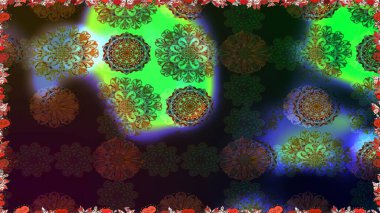 Çiçekler, dallar, bitkiler ve çiçekler. Güzel kumaş deseni. Raster illüstrasyonu. El çizimi.